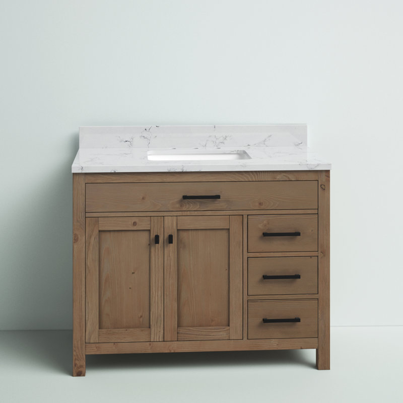 Mercury Row® Atencio 42'' Freestanding Single Bathroom Vanity with